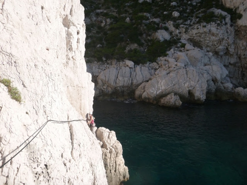 stage d'escalade en grande voie