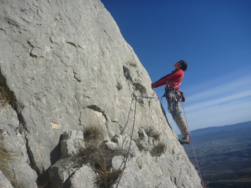 stage d'escalade en grande voie