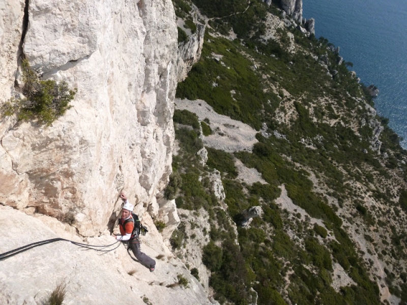 stage d'escalade en grande voie