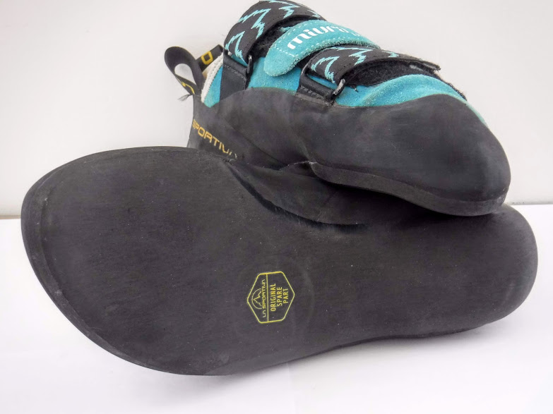 ressemelage des chaussons d'escalade à Marseille, l'atelier possède le label de "ressemeleur officiel La Sportiva"